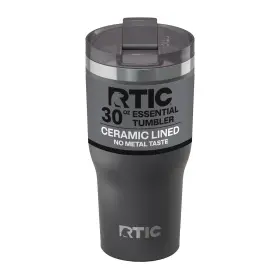 21164 Rtic 30oz Essential Tumbler With Lid Ceramic Lined 30 Ounces Graphite