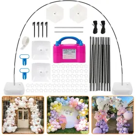 B0c61dndwj Rubfac 10ft Wide Adjustable Balloon Arch Kit With Electric Pump And Clips