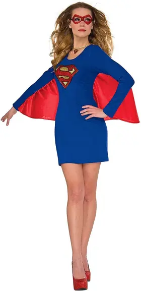 Rubies 883028087747 Womens Dc Comics Supergirl Dress Adult Sized Costumes As Shown Medi