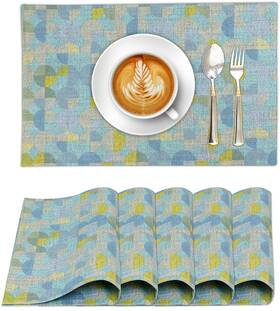 Ruvanti Zt-plmt-2024 Placemats 100% Cotton 13x19 Inch - 6 Pack Quarterly