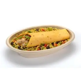 497bb300 Sabert Terrapac Burrito Oval Pulp Bowl - 300 / Cs