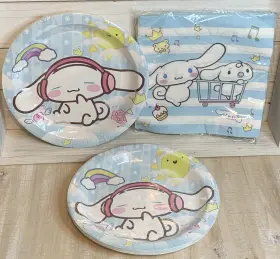 Sanrio 768399833523 Cinnamoroll 40 Piece Party Pack 20 Plates And Napkins Us Seller