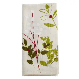 Saro Lifestyle 789323352996 No L Jardin Collection Holiday Botanical Print Table Napkins Set Of 4 20 Inch X