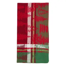 Saro Lifestyle 789323363282 Christmas Tree Plaid Table Napkins Set Of 4