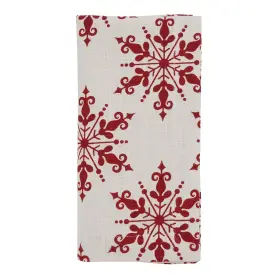 Saro Lifestyle 789323385086 Snowflake Design Table Napkins Set Of 4