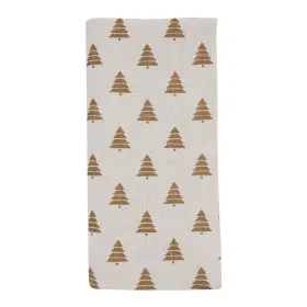 Saro Lifestyle 789323385116 Christmas Trees Design Table Napkins Set Of 4