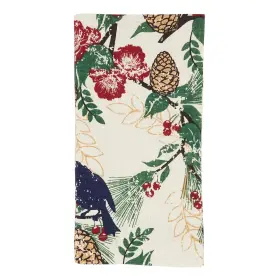 Saro Lifestyle 789323423153 Pinecones And Birds Table Napkins Set Of 4