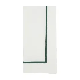 Saro Lifestyle 789323439352 Embroidered Line Design Napkins Set Of 4 Jasper Green 20 Inch