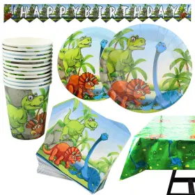 Scale Rank 192594311478 Dinosaur Birthday Decorations Serves 25 Includes 102 Pieces Party Suppl