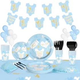 Scale Rank 192594311508 Baby Boy Shower Decorations Set 202 Piece Party Supplies Kit With Banner Paper P