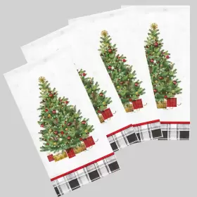 Seasonseasy 795154299188 Christmas Tree Guest Bath Disposable Paper Towels Multicolor Napkins 36 Ct