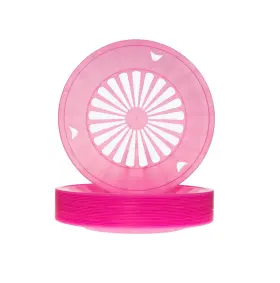 Sedmoon 782125834998 Paper Plate Holders 24 Pack 10 Inch Heavy Duty Plastic Holder Pink