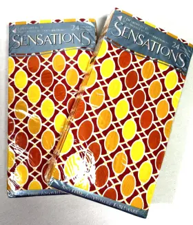 11212 Sensations Mcm Summer Fall Autumn 2-ply Guest Dinner Paper Napkins 24 Per Pack 48 In All