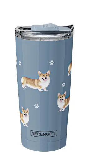Serengeti 631384646869 Welsh Corgi 16 Oz. Stainless Steel Ounces Tumbler