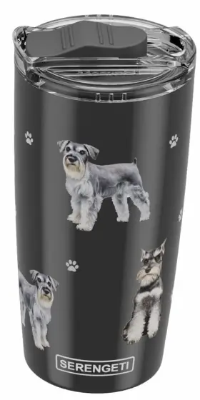 Serengeti 631384646876 Schnauzer 20 Oz. Stainless Steel Ounces Tumbler
