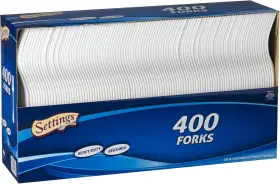 Mz8iolz Settings 400 Count Plastic White Forks Practical 1 Pack Mz8iolz Settings 400 Count Plastic White Forks Practical 1 Pack