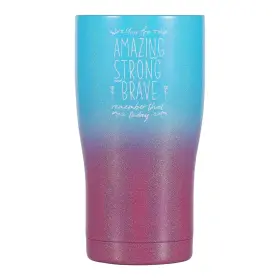 Shamone 065006784090 Inspirational Amazing Strong Brave Tumbler Birthday Best Friend