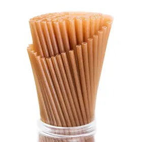 Shaumn 728314997990 100pcs Sugarcane Straws 8 Inch Sturdy Inch-regular-100 Brown