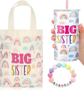 Rhy-shinylin-65 Shinylin 3 Pcs Big Sister Gift For Girls 12 Oz Pink Cup Child Multi