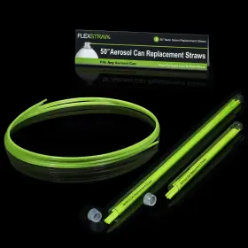 Ss-51050 Shopstraw 632687629962 Starter Kit Aerosol Can Straws 5 Inch /10 /50 Neon Green 22-count
