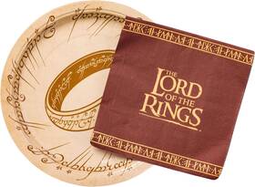Silver Buffalo 313049299206 The Lord Of Rings Elvish Script 32 Pack Partyware Disposable