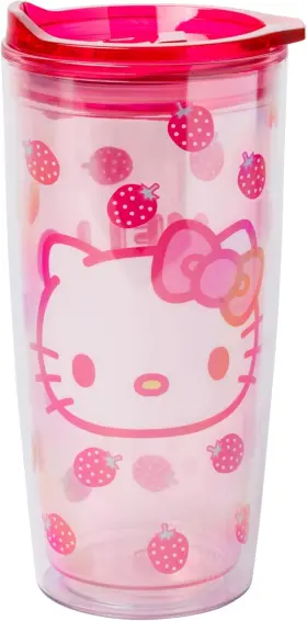 Kty617bl Silver Buffalo Sanrio Hello 20 Ounces Kitty Strawberry