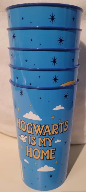 Silver Buffalo Llc 810056660451 Harry Potter Chibi Blue 18 Oz. Plastic Cups Party Favor Set Of 5