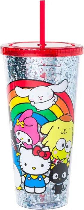 Sn2817lh Silver Buffalo Sanrio Hello Kitty 32 Ounces And Friends Big