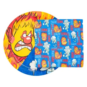 Wbm7145s Silver Buffalo 32-pack Plates Napkins The Year Without A Santa Claus 32 Pack