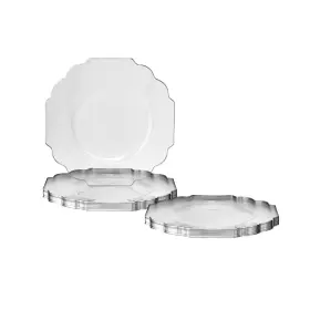 Silver Spoons 816696010762 Elegant Disposable Plates For Party 10 Pc Heavy Duty Salad 8