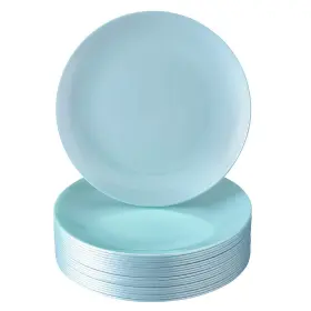 Silver Spoons 816696011868 Elegant Disposable Plastic Dessert Plates For Party 10 Pc Heavy