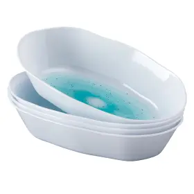 Silver Spoons 816696014524 Mini Dessert Bowls Oval Plates Lava Collection Turquoise Mist