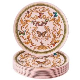 Silver Spoons 816696014708 Butterfly Garden Plastic Salad Plates For Party 10 Pc Heavy Duty Disposable