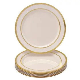 Silver Spoons 816696015552 Disposable Plastic Plates - For Thanksgiving Dinner 10 Ap