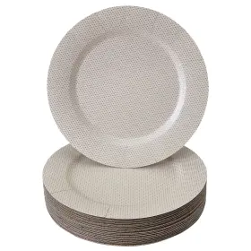 Silver Spoons 816696016962 Elegant Disposable Charger Plates - Glitz Design Made Of Premium Carstock M