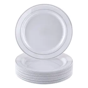 Silver Spoons 816696018423 Disposable Dinnerware Set 10 Salad Plates Glare 7.5ft