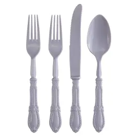 Silver Spoons 816696019413 Vintage Collection Tableware Flatware Set Grey