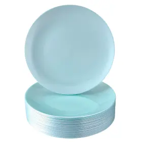 Silver Spoons 816696019789 Elegant Disposable Plastic Dinner Plates For Party 10 Pc Heavy Duty Disposa