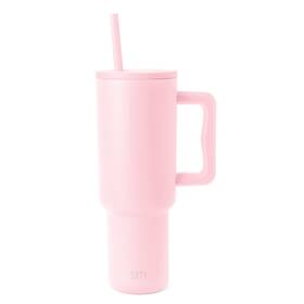 Simple Modern 191719209690 40 Oz Trek Tumbler With Handle And Straw Lid Ounces -blush