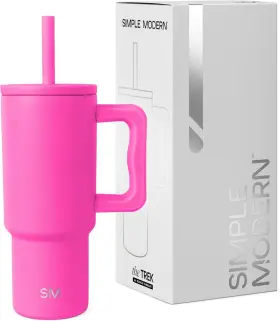 Trk-sh-24-rvb Simple Modern Kids 24 Oz Tumbler With Handle And Ounces -raspberry Vibes