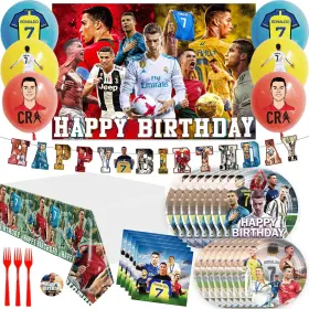Singult-00140 Singult Soccer Birthday Party Decorations - Football Centerpieces Balloons Tablewar