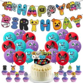Pd2023fes Sinrier Tooth Monster Birthday Party Decorations Set Cute Cartoon Fun Supplies Banne Pd2023fes Sinrier Tooth Monster Birthday Party Decorations Set Cute Cartoon Fun Supplies Banne