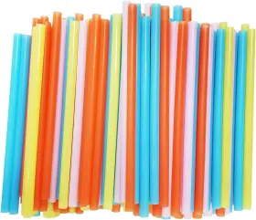 43219-88271 Sip N Joy Jumbo Smoothie Straws Assorted Colors 100 Count