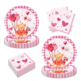 Skeppy 755496170231 48pcs Valentines Day Party Decorations 2024 Plates An