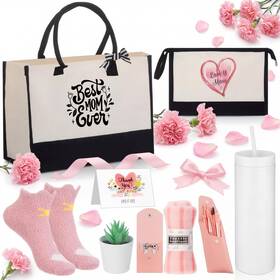 Skylety Yun-skylety-2990 10 Pcs Mothers Day Unique Gift Basket For Women Simple Style White