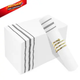 Slergut0206147 Slergut 100 Pack Paper Napkins Disposable Hand Towels For Bathroom 100pcs Silver