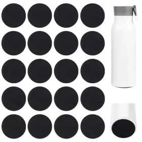 Txd-dx-a0117-2572 Sliverdew 20 Pack Rubber Bottoms For Sublimation Tumblers Protective Non 56mm Black