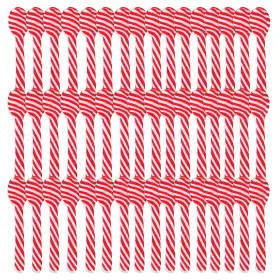 Snackivore 810169691199 Candy Cane Spoons 48 Pack- 8 Boxes Of 6 Each. Bulk Christmas Pe