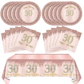 Snimics 768510192386 30th Birthday Decorations For Women Party Supplies Include Rose