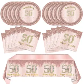 Snimics 768510192447 50th Birthday Decorations For Women Rose Gold Supplies